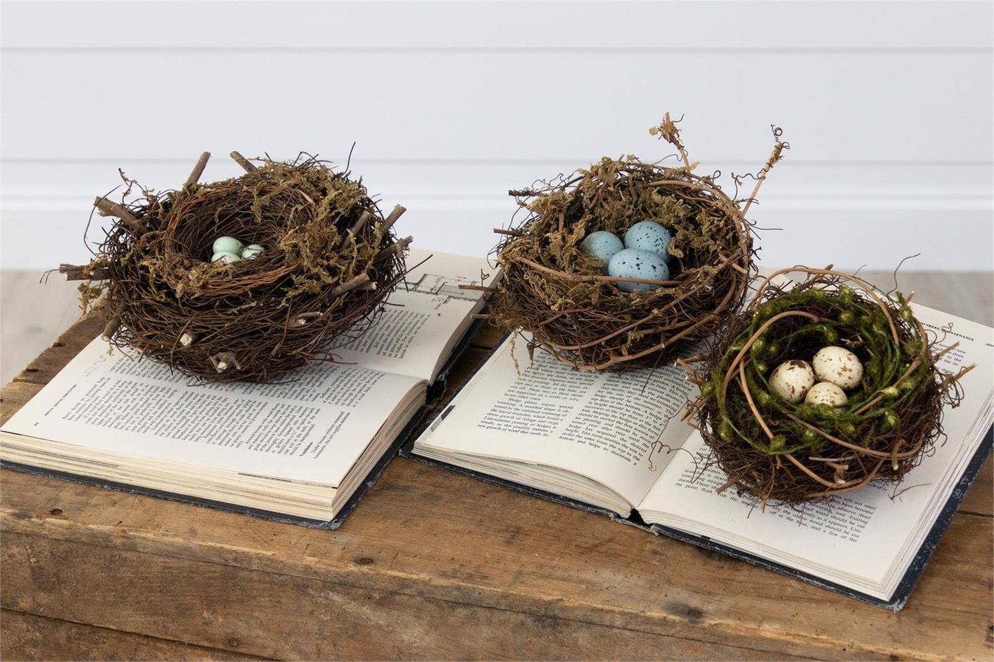 Decorative Bird Nests-Set of 3