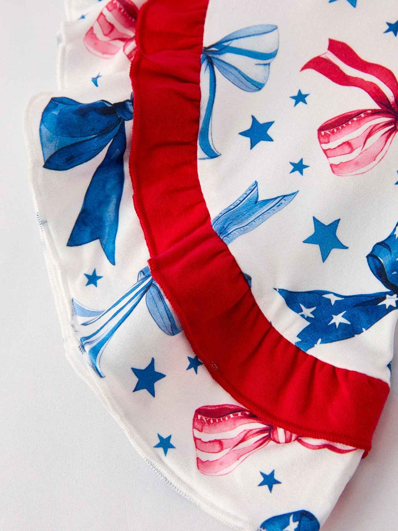 4th of july Bow Print Jumpsuit: 2