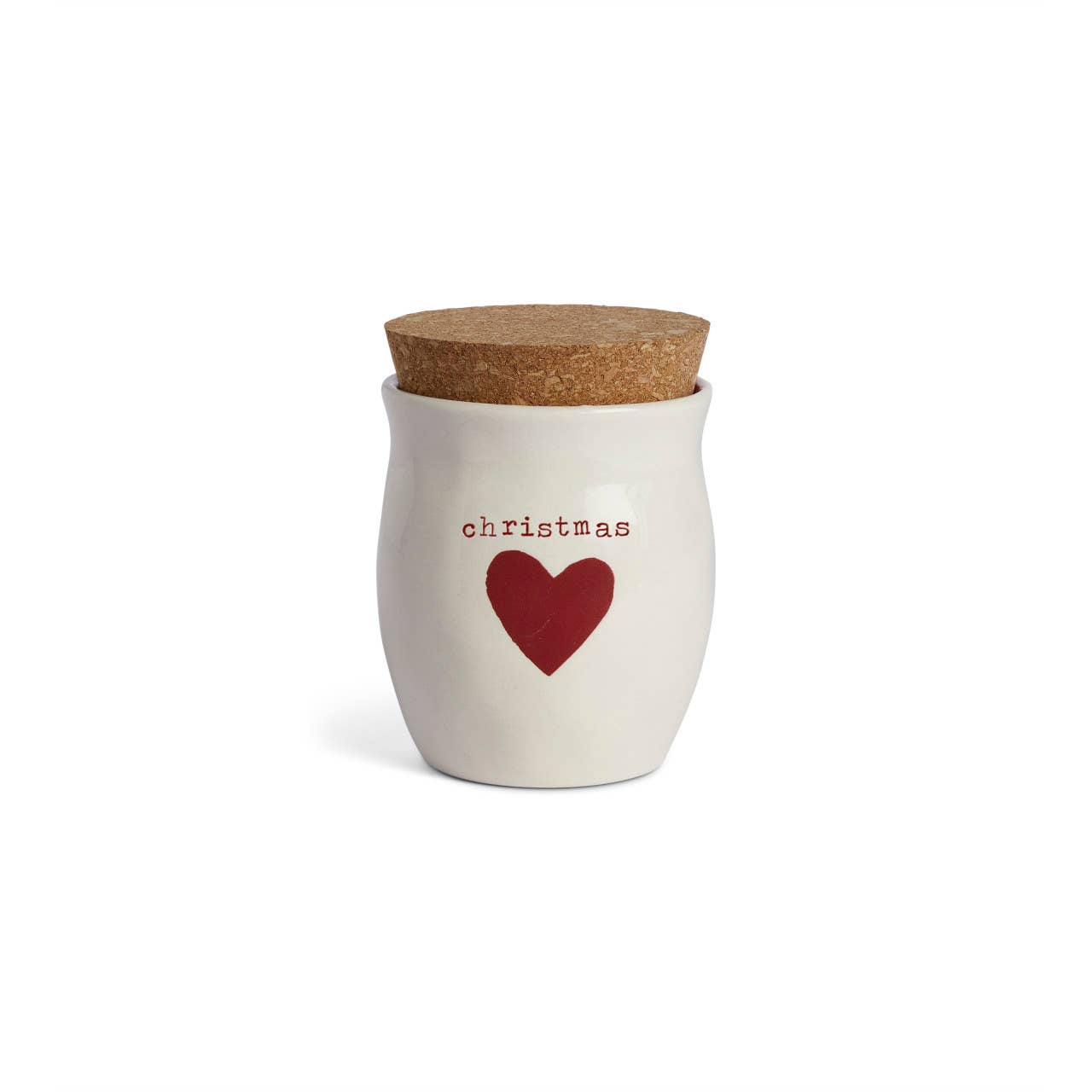 Christmas Heart Sm Candle