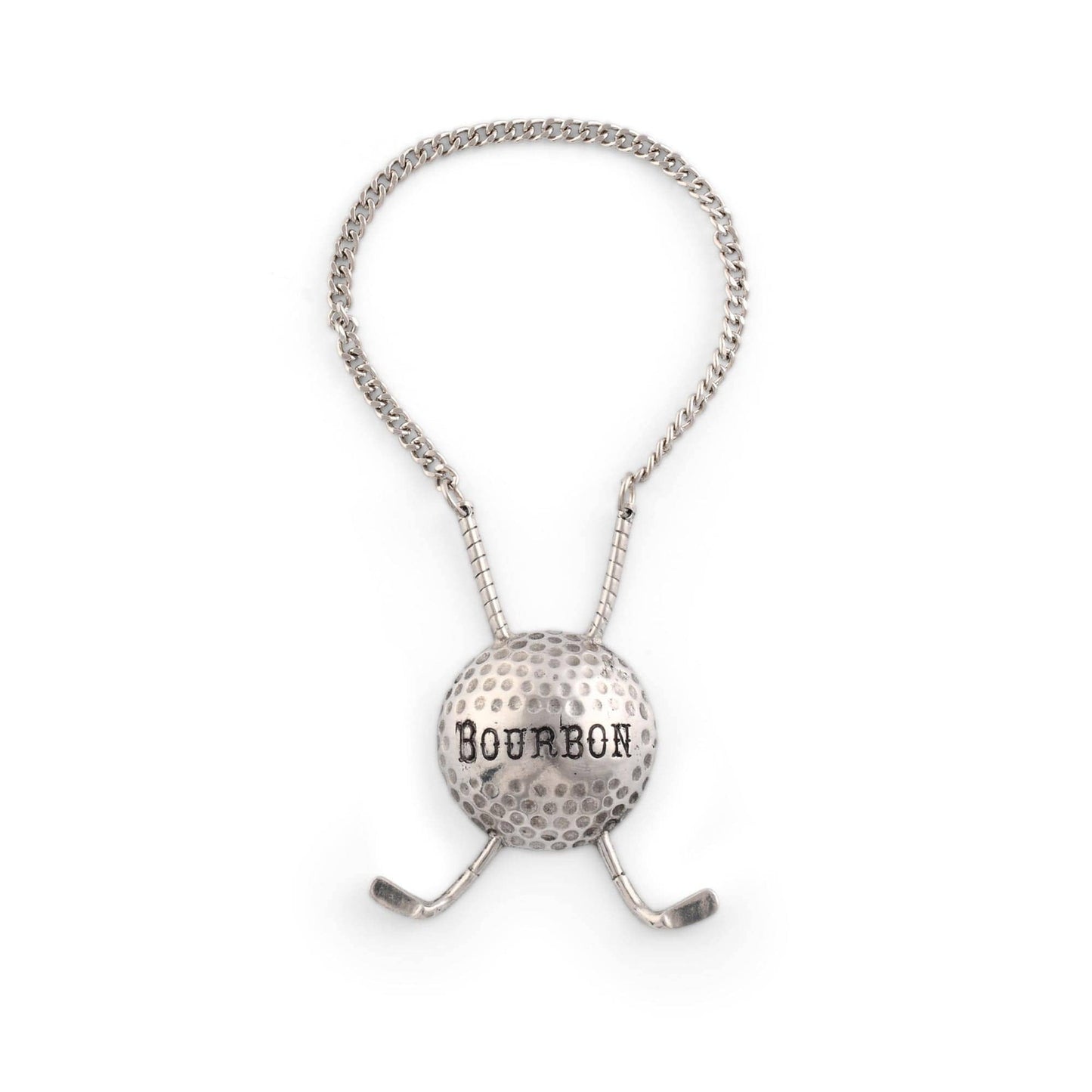 Vagabond House - Pewter Golf Ball Decanter Tags