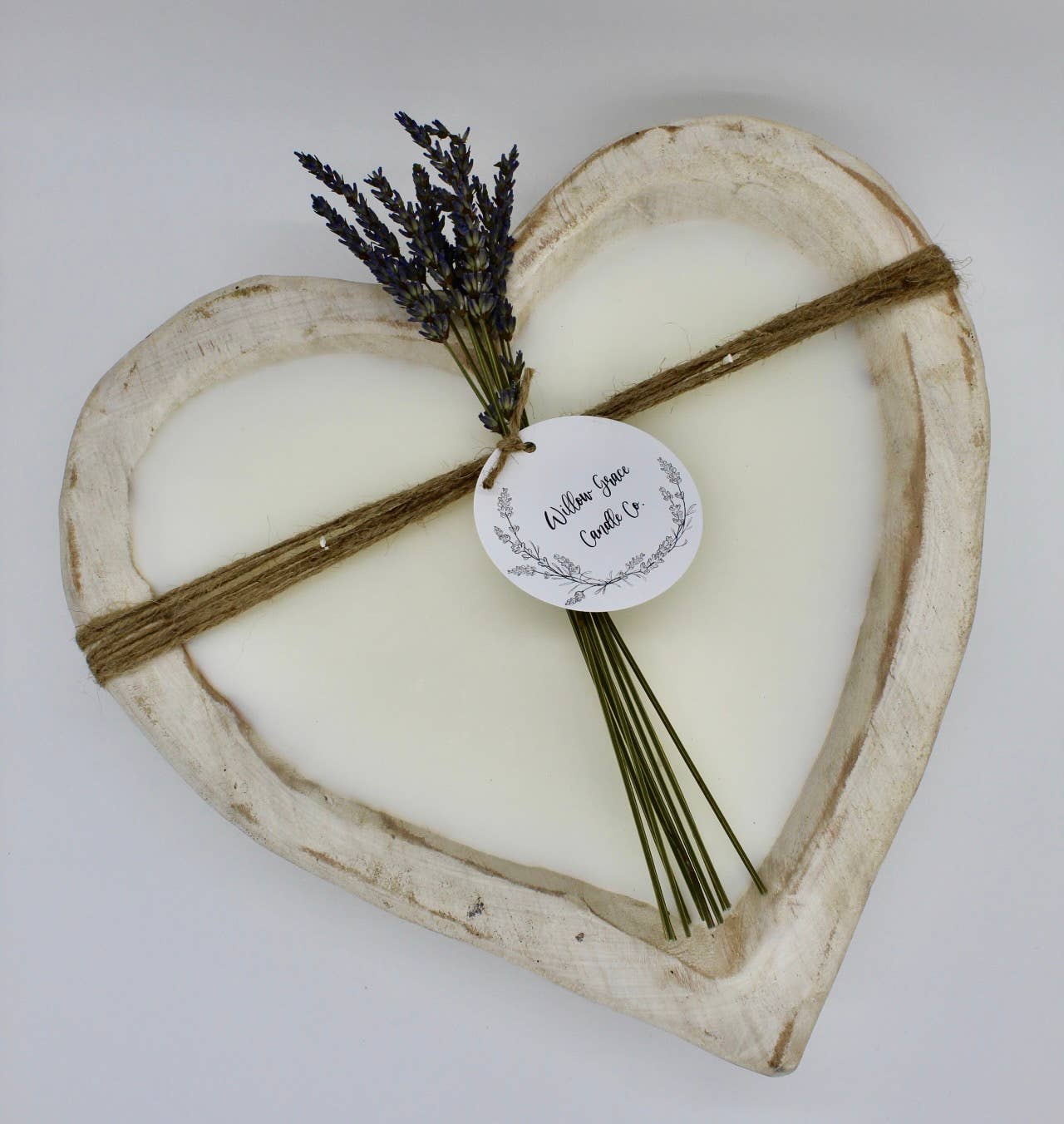 Large Heart Dough Candle