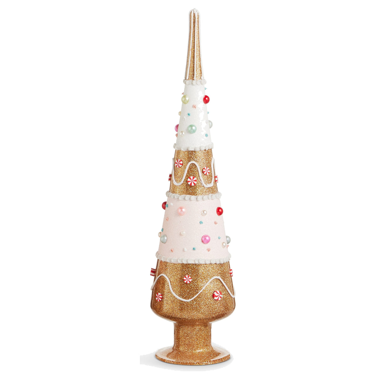 15" Candy Dot Gingerbread Trees, Large
