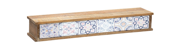 Vintage Tile Wall Shelf