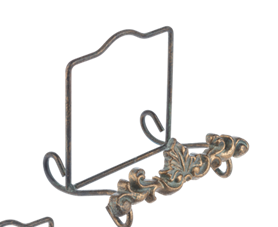 Gold scroll Easel