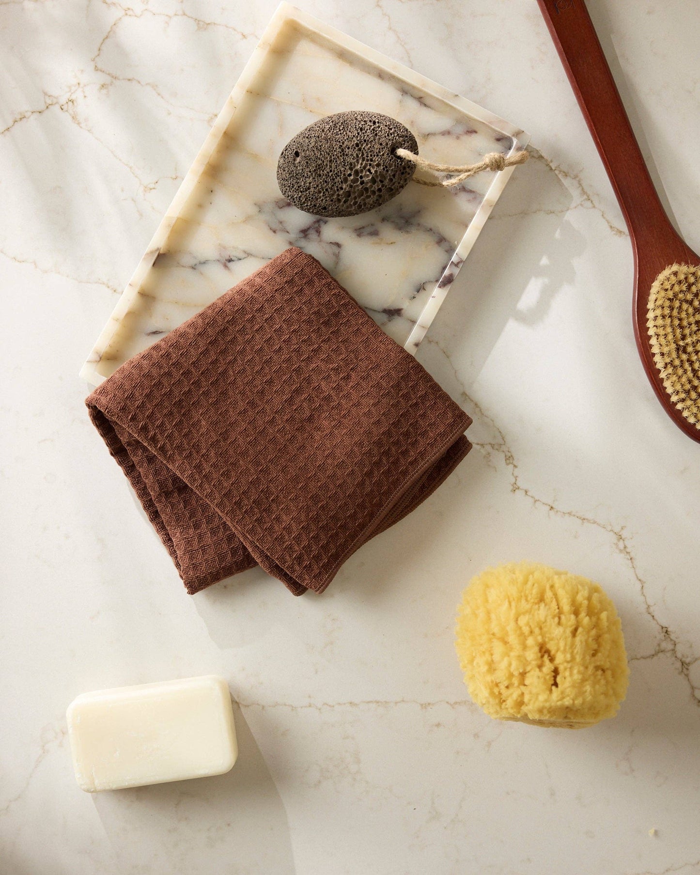 Geometry - Maple Truffle Hand Towel