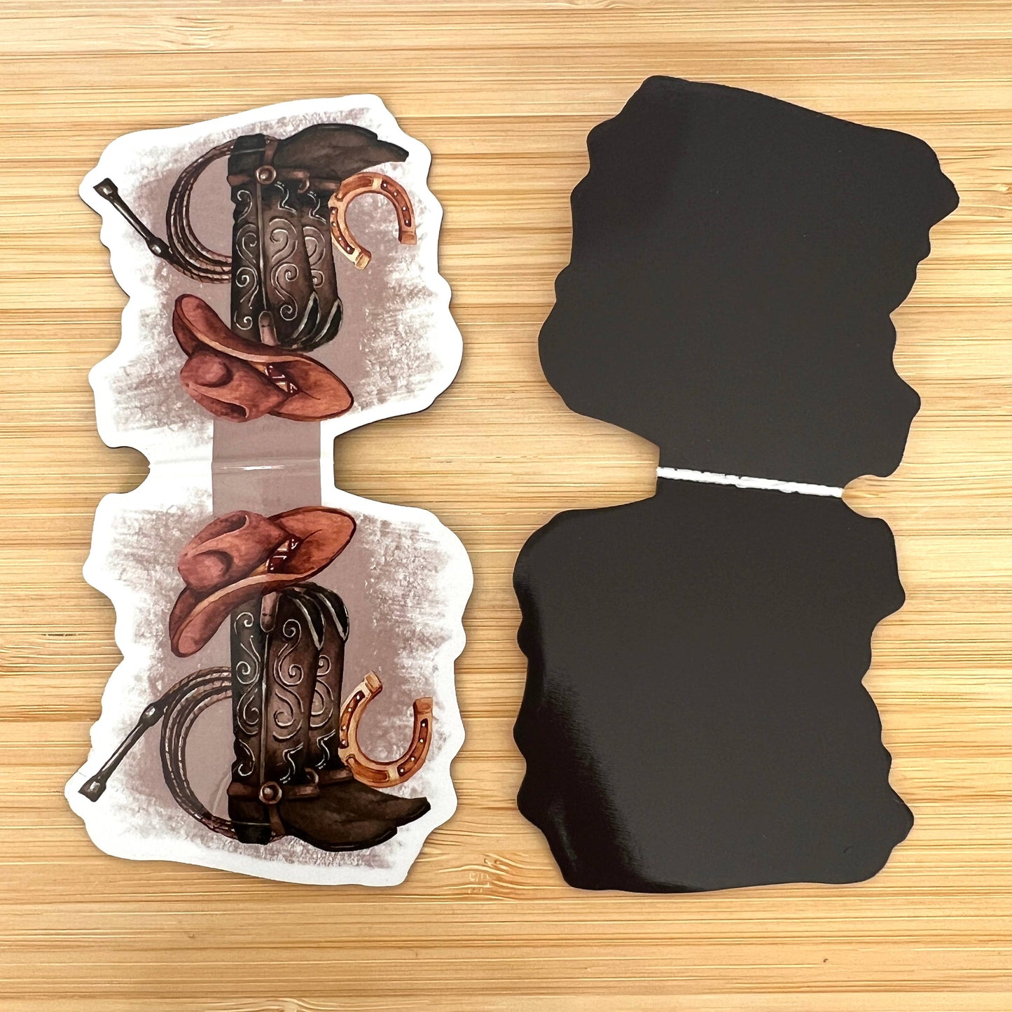 Cowboy Boots Magnetic Bookmark