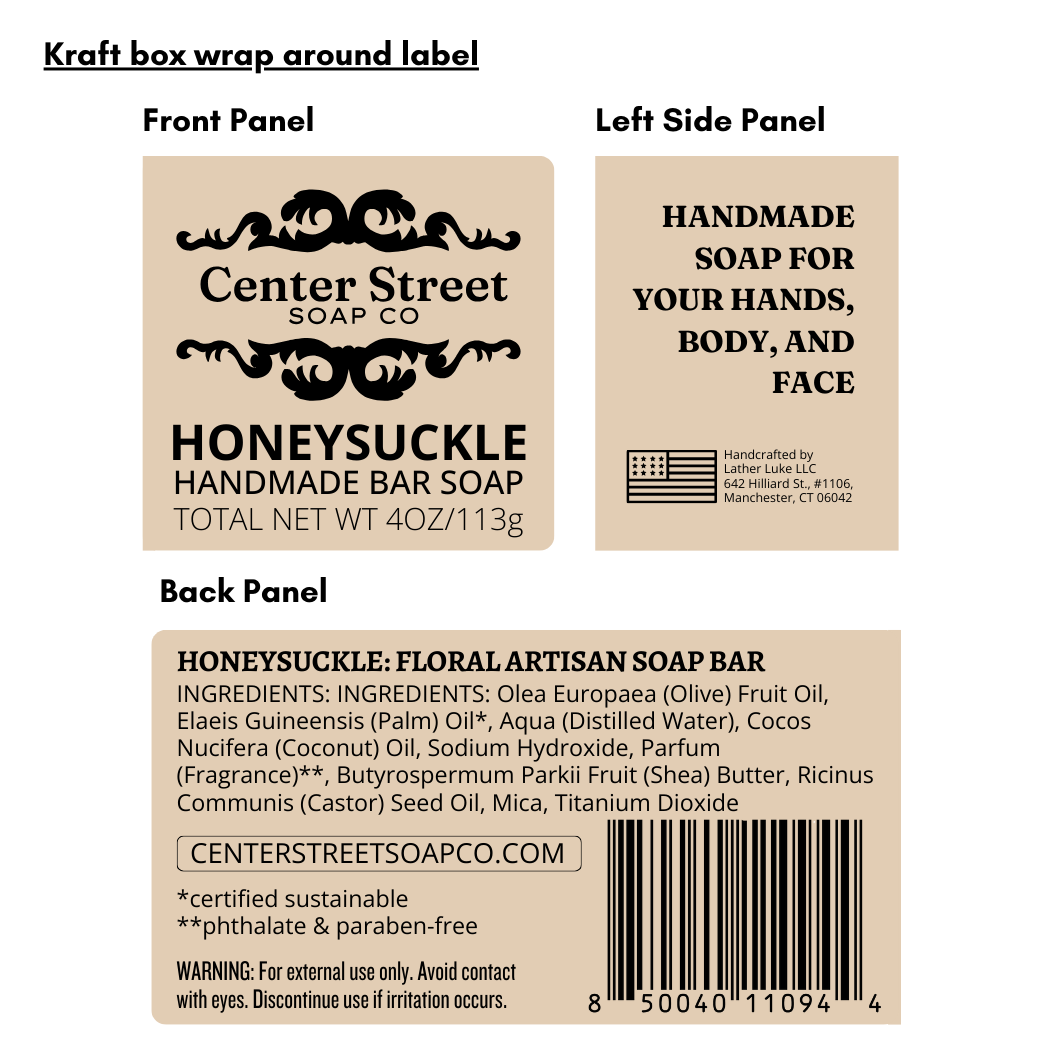 Honeysuckle Spring Handmade Soap Bar - 4oz