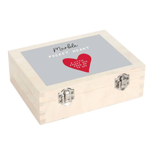 Pocket Hug Heart Sentiment Valentine Stones
