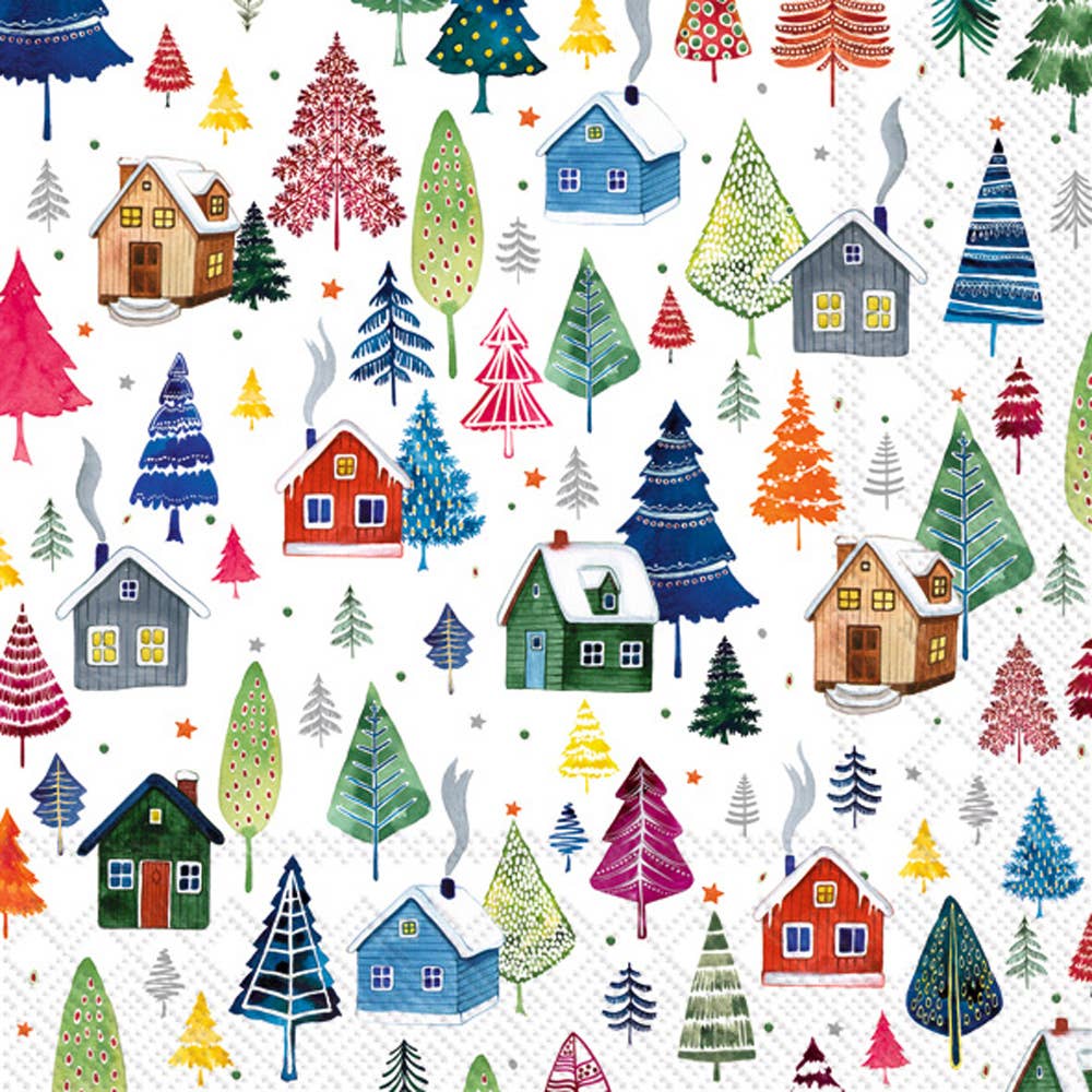 Paper Lunch Napkins 20 Count Winter Village