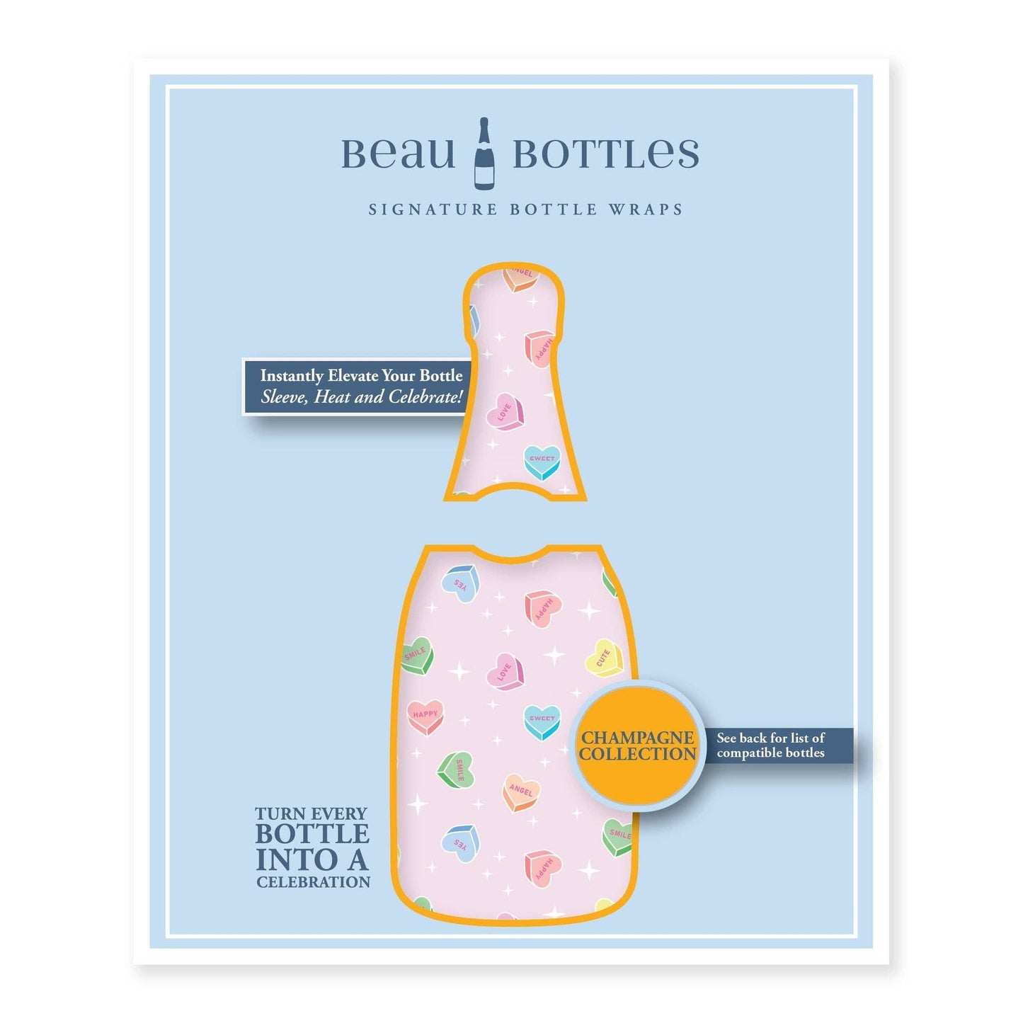 Limited Edition Conversation Hearts - Champagne Collection