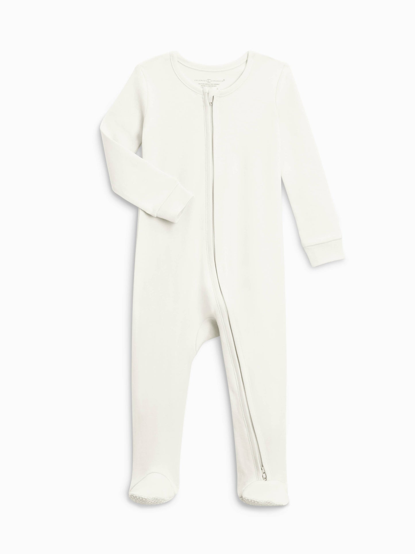 Organic Baby Zipper Sleeper Ivory