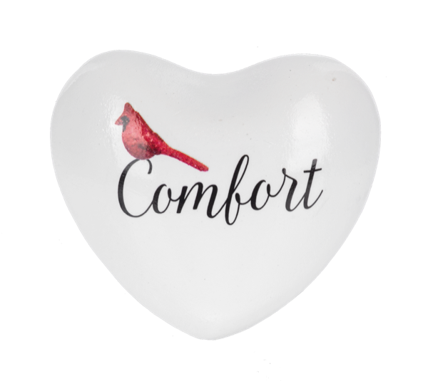 Cardinal with text -Chime Heart