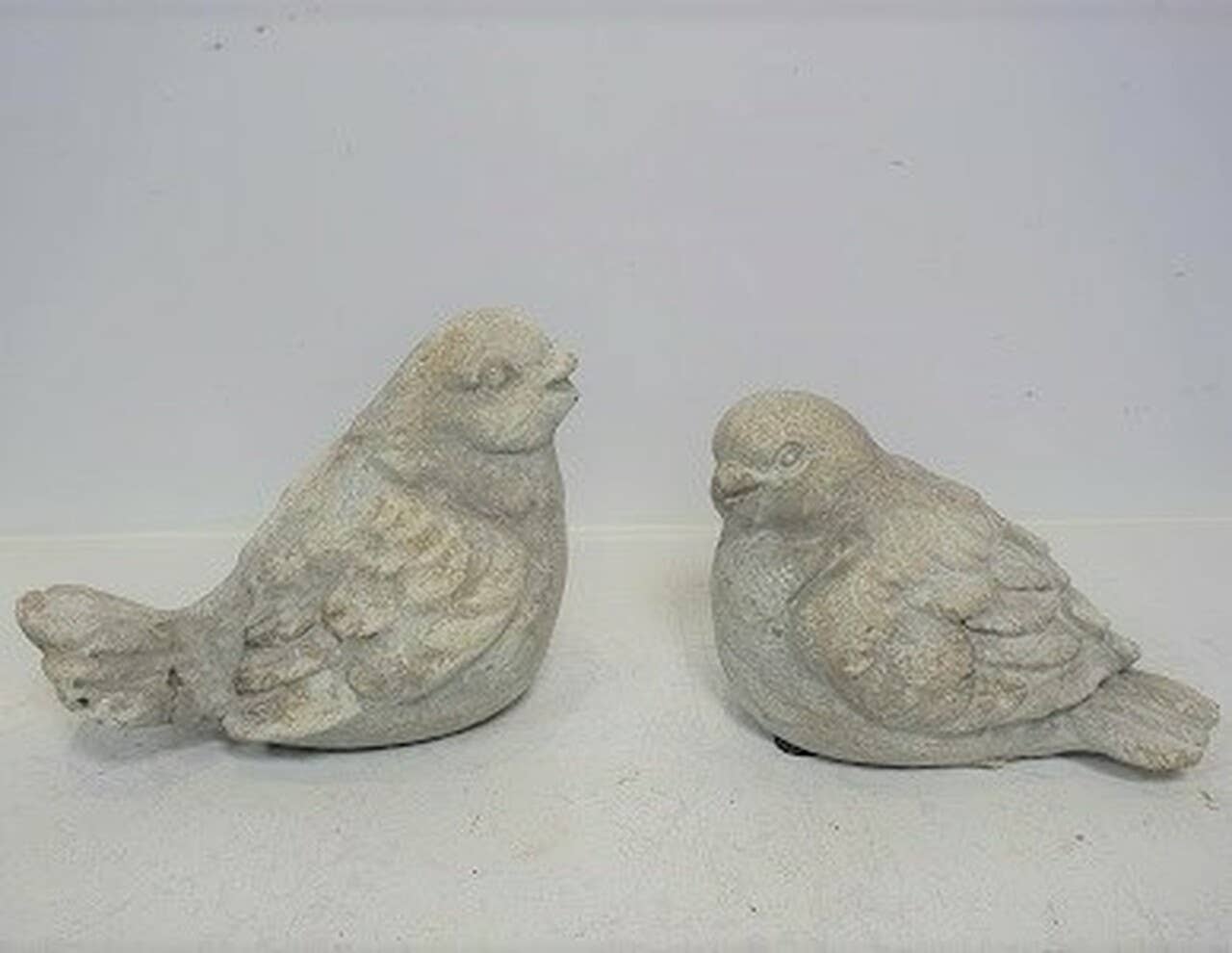 Sitting Cement Bird Statue 1