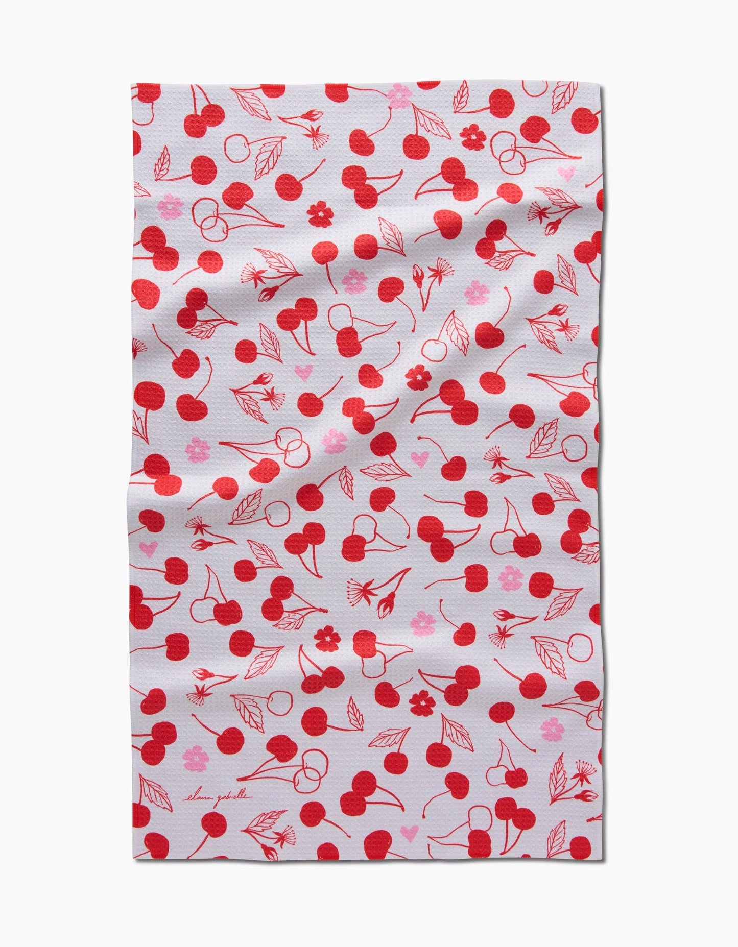 Geometry - Cute Cherry Tea Towel
