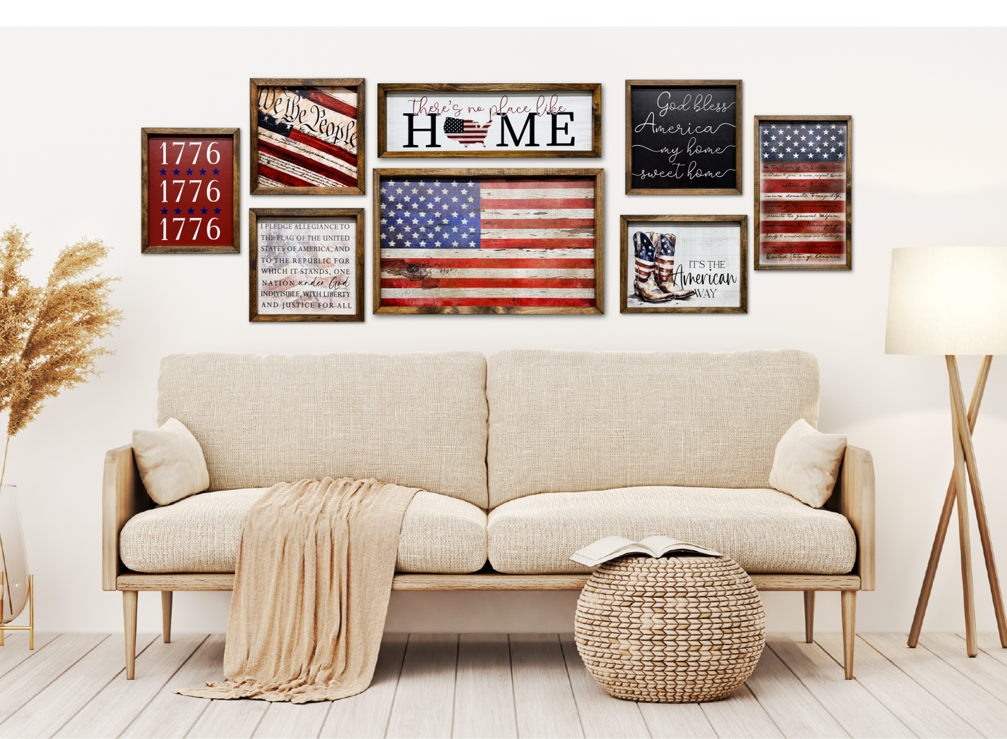 GOD BLESS AMERICAN GRUNGE FLAG