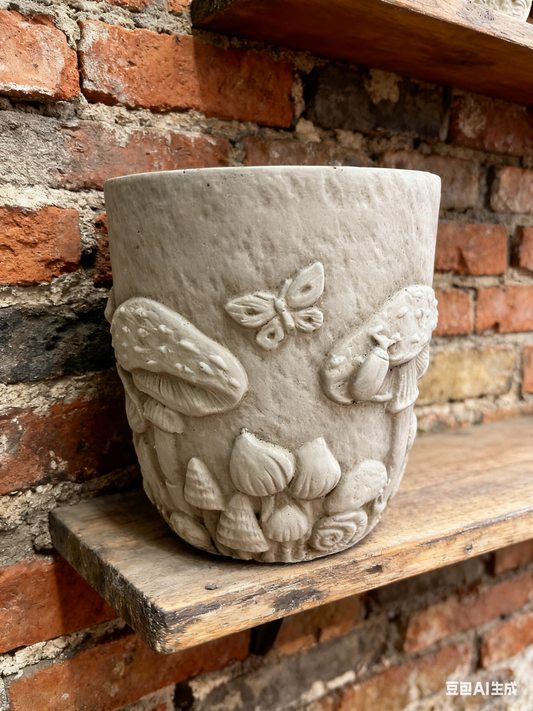 Woodland Mushroom & Butterfly Planter: Small