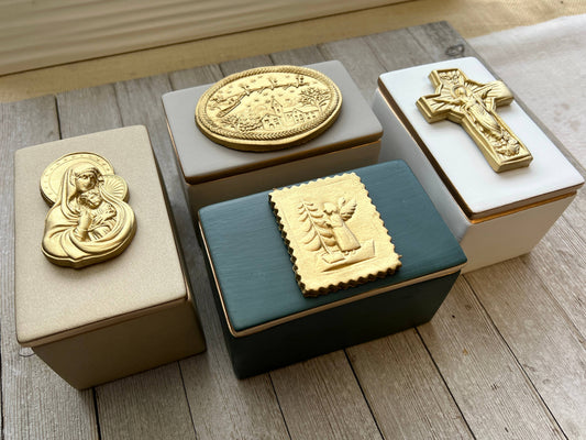 Ten Twenty Six Designs - Caja de cerámica navideña