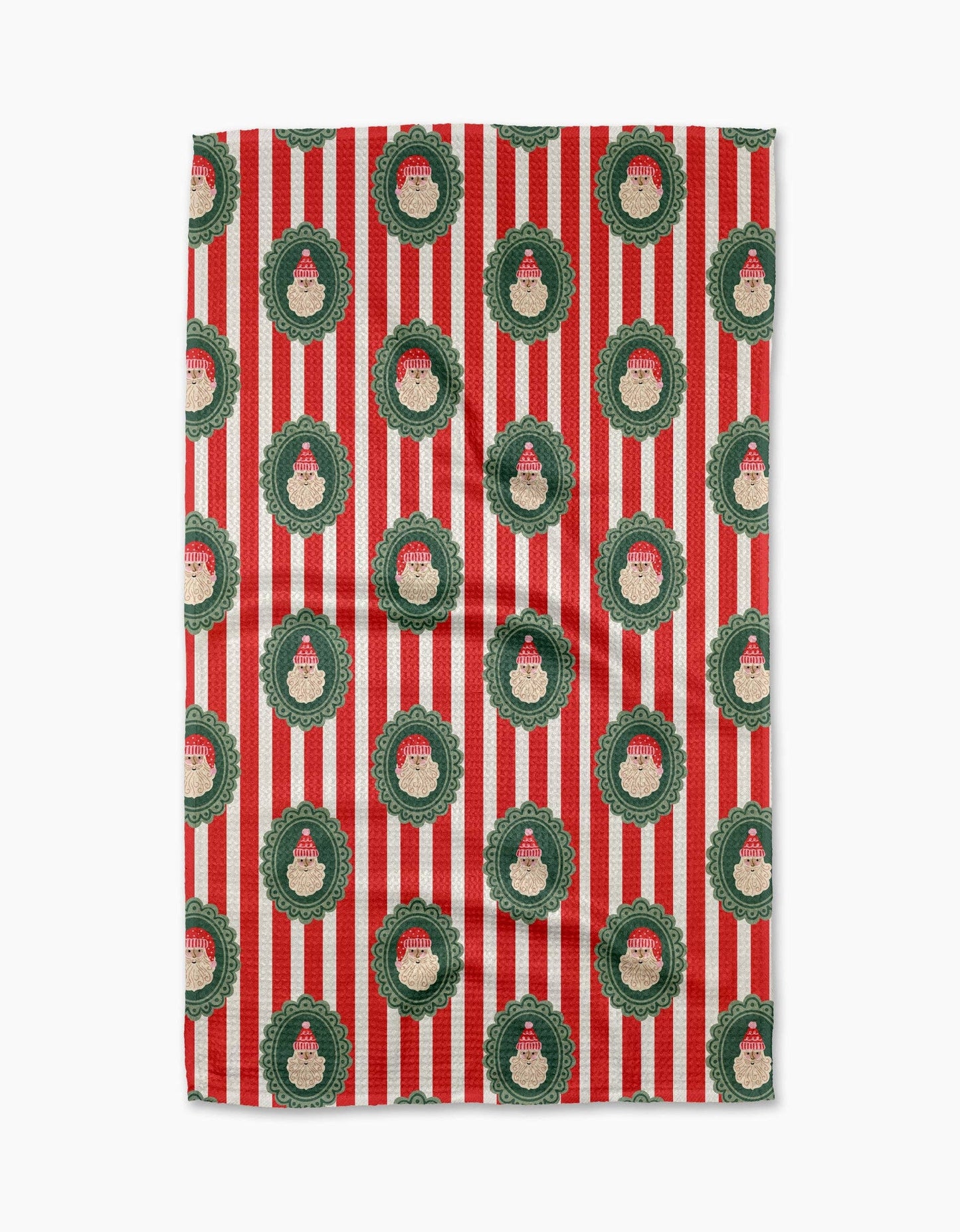 Geometry - Striped Santa Tea Towel