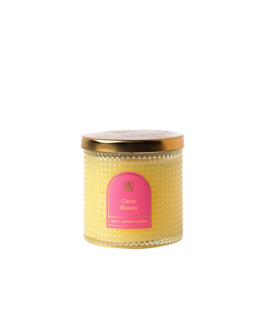 Citrus Blooms - Textured Glass Candle - 11 EA