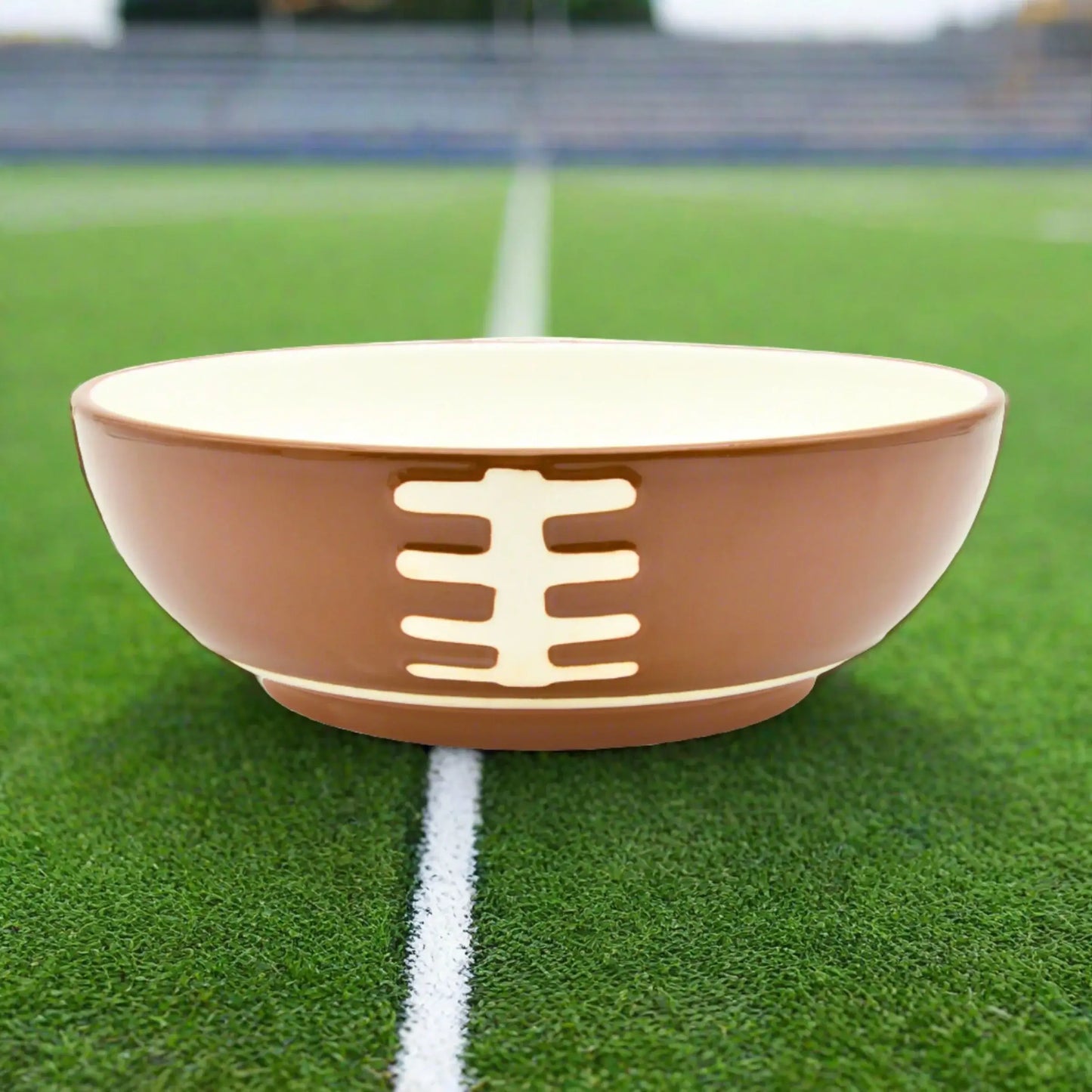 Lg Football Dish Ceramic
