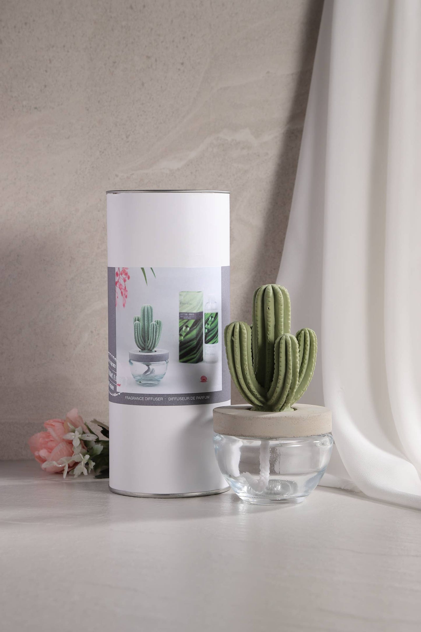 Cactus Ceramic DIFFUSER -Gift Set 2 PC