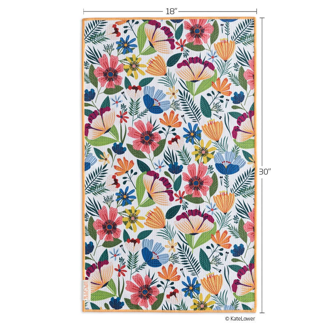 Fields Of Flowers Microfiber Hand Towel