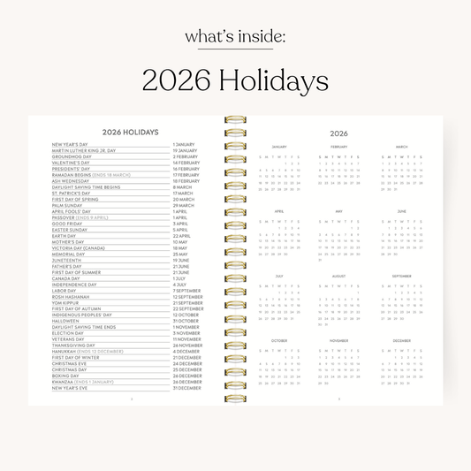Elyse Breanne Design - Porcelain 2026 Yearly Planner