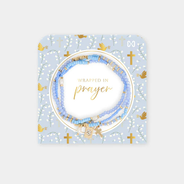 Wrapped in Prayer Bracelet: Perriwinkle