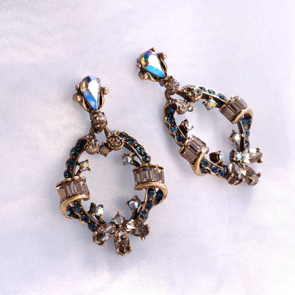 Crystal Loop Earrings