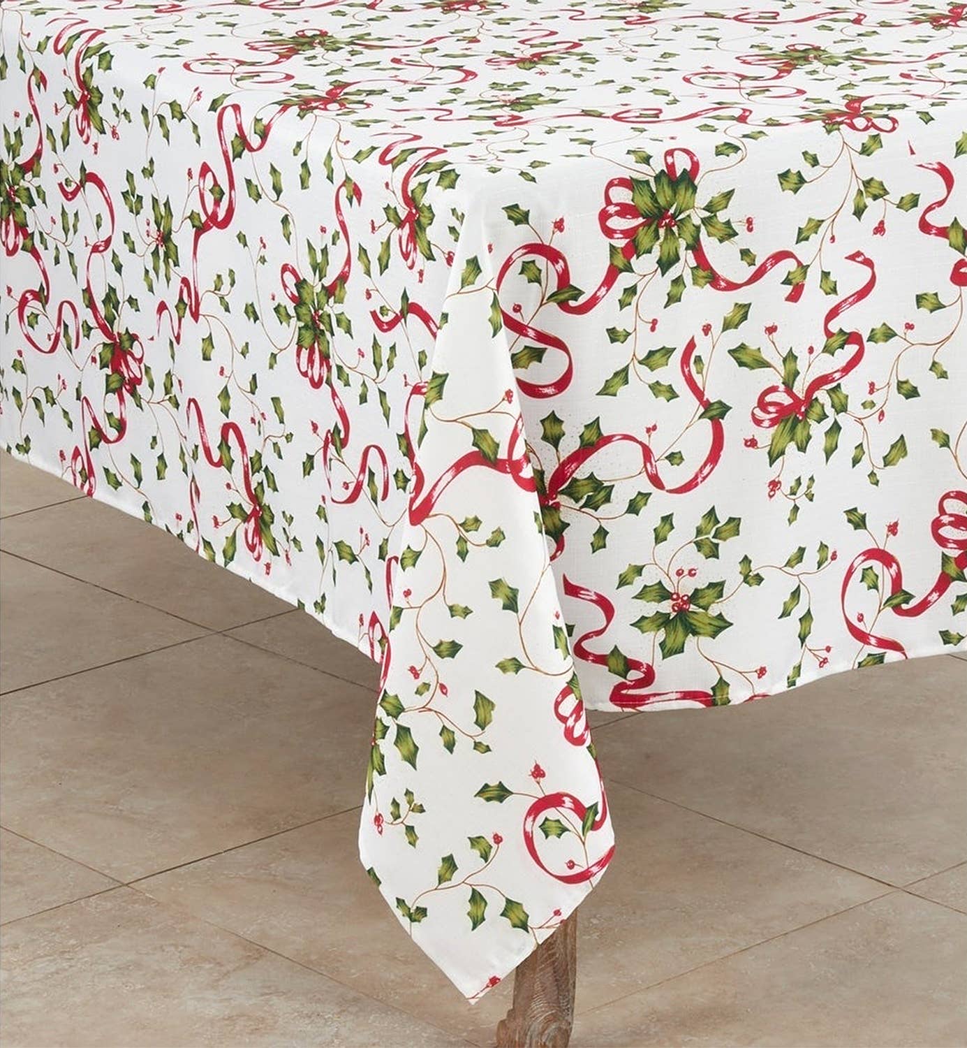 Holly & Ribbon Tablecloth