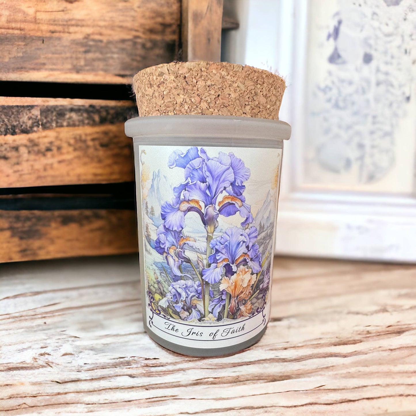Vintage Botanical Iris Flowers Divine
