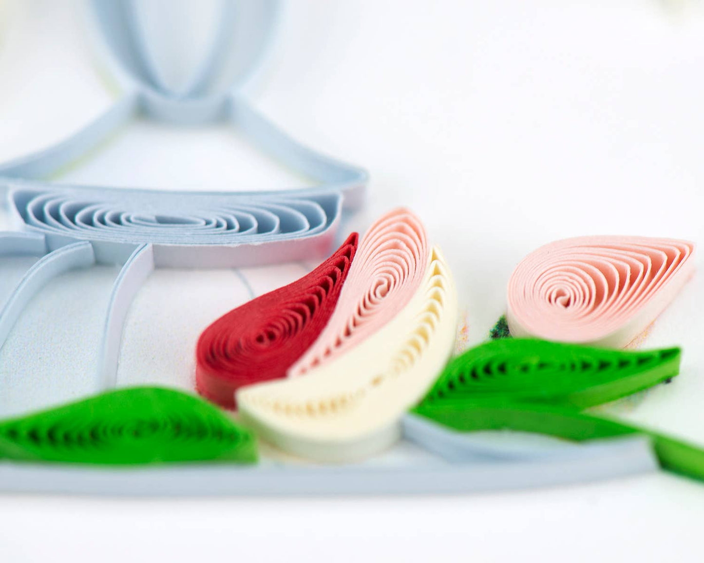 Quilled Wedding Cupcake Tower Greeting Card