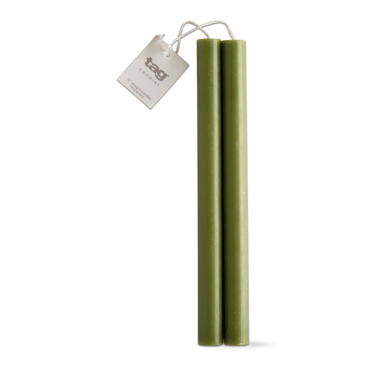 Taper Candle Set of 2, Olive 10"