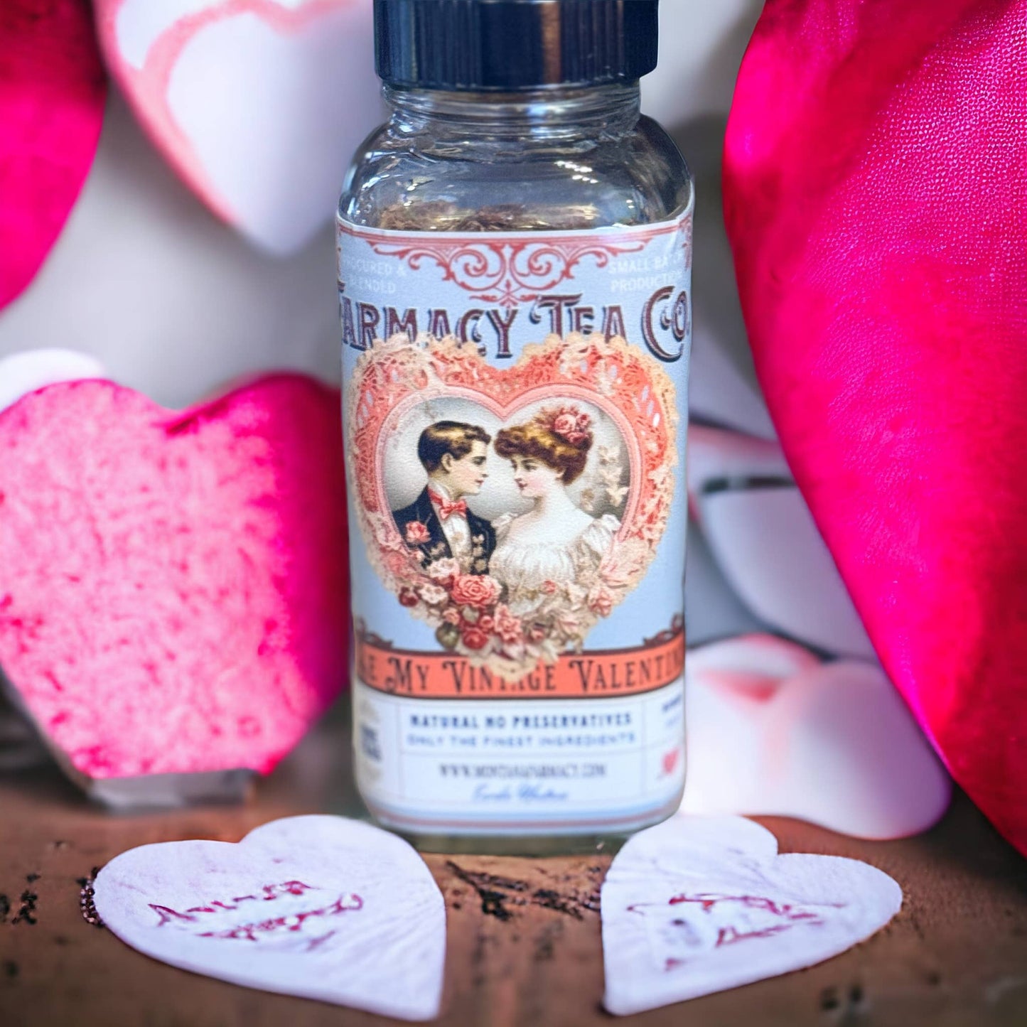Be My Valentine Hearts Vintage Victorian Herbal Tea blend