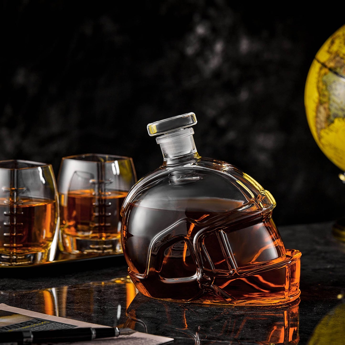 CRAFTGEN - Football Whiskey Decanter - Gifts for Him Husband Boyfriend