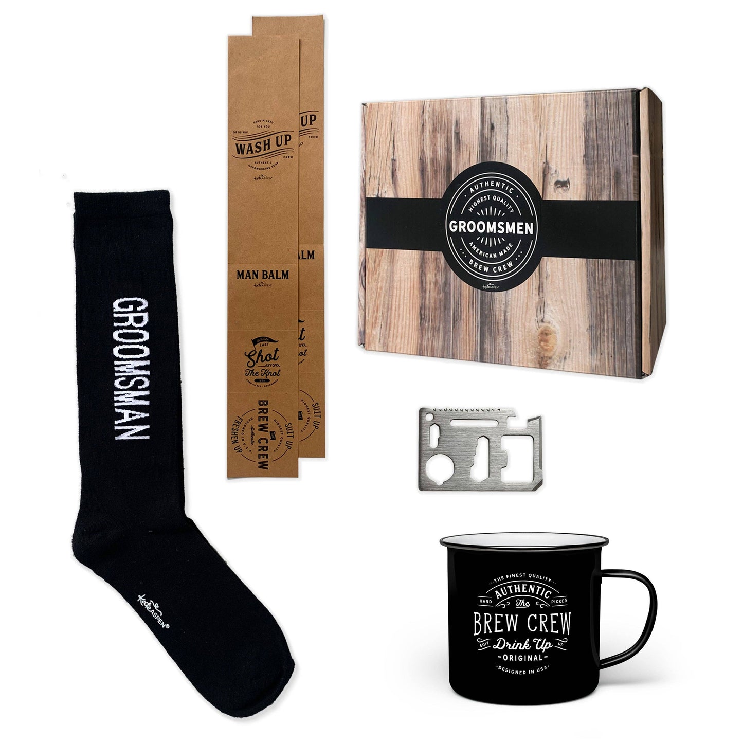 Brew Crew Groomsman Gift Box Kit