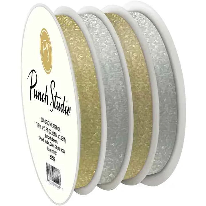 Gold Silver Mix 4 Channel Curling Ribbon