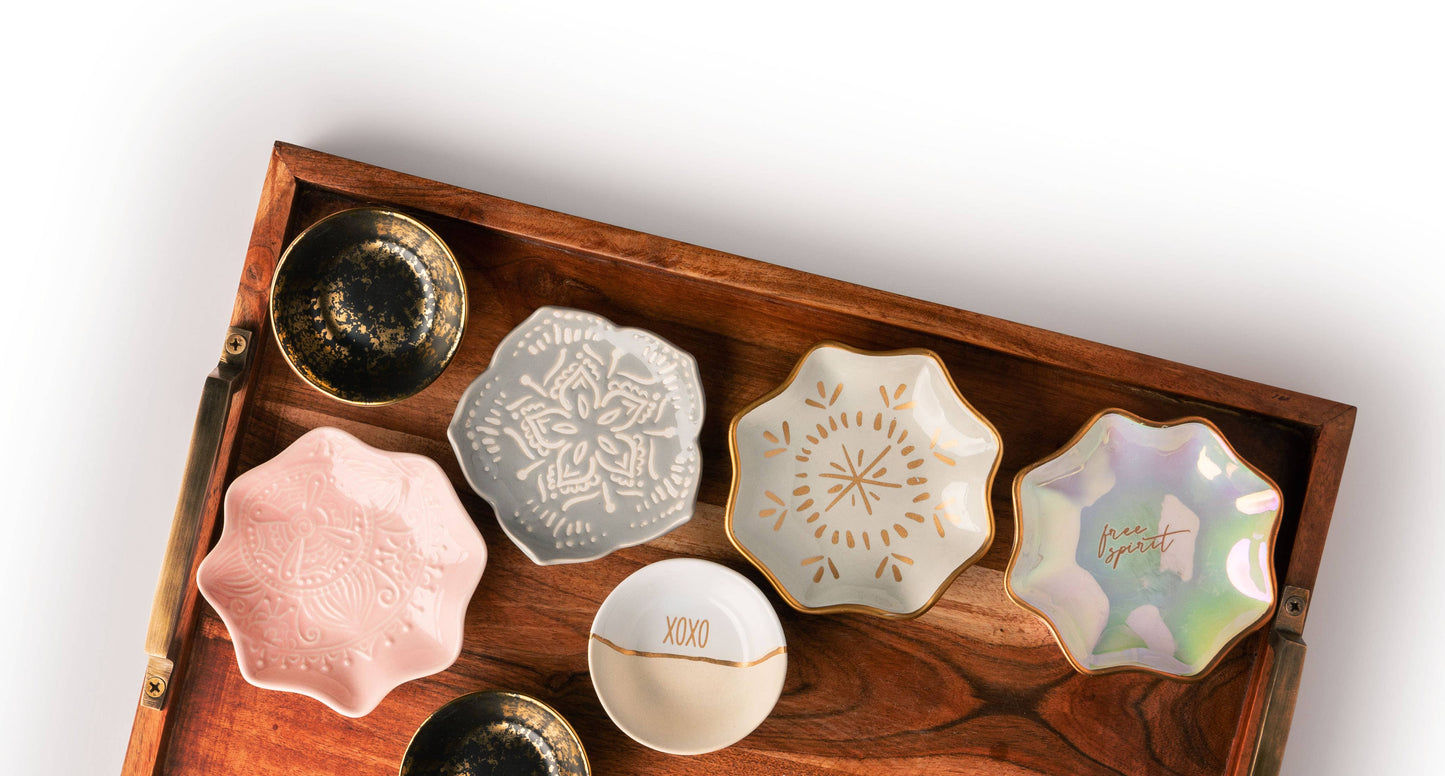 Large Shaped Trinket Trays