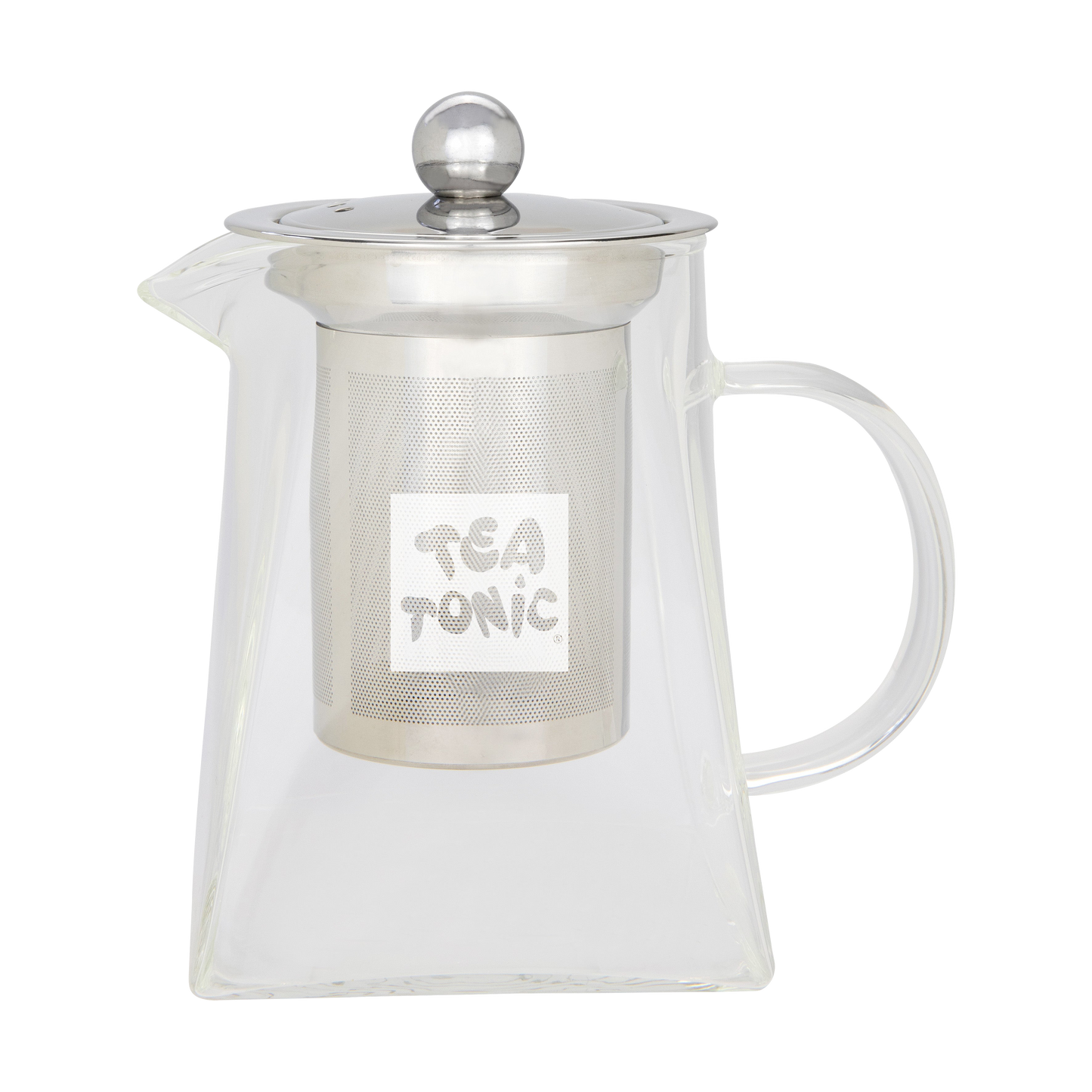 Tea Tonic - Glass Teapot 2 Cup 400ml with Stainless Steel Infuser Basket