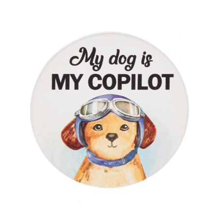 Car Coaster-My Dog is My Co-Pilot