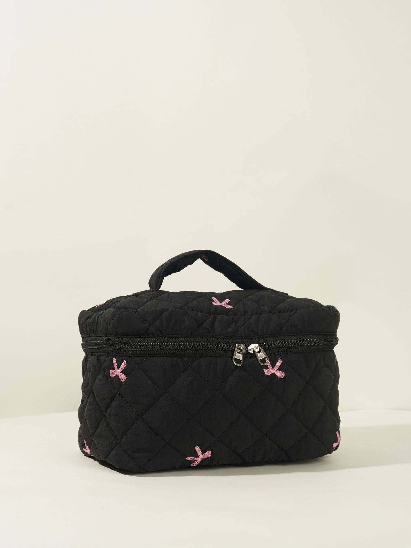 Bows Print Large Capacity Cosmetic Bag