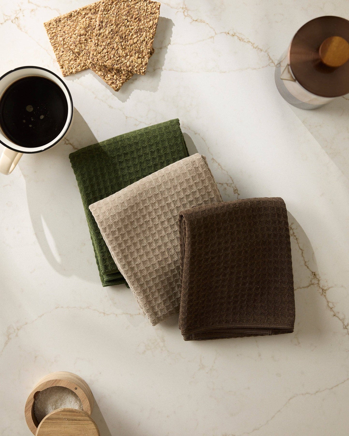 Geometry - Latte Truffle Hand Towel