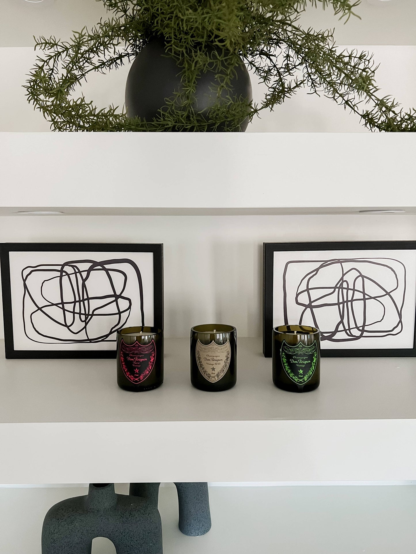 Recycled Dom P Bottle - Vintage