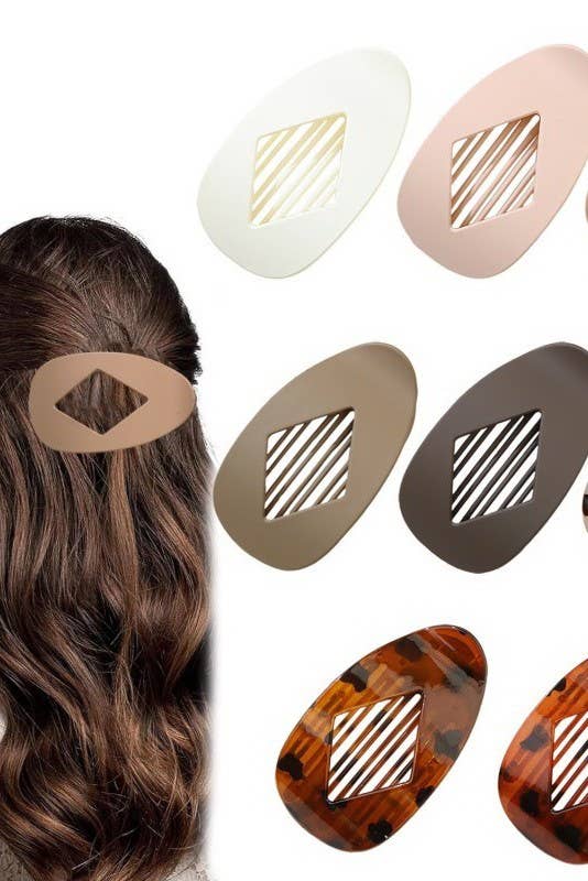 JOSSLYN de wall to wall - Pinzas para el pelo ovaladas y planas de tamaño jumbo, para un peinado seguro | 40H991