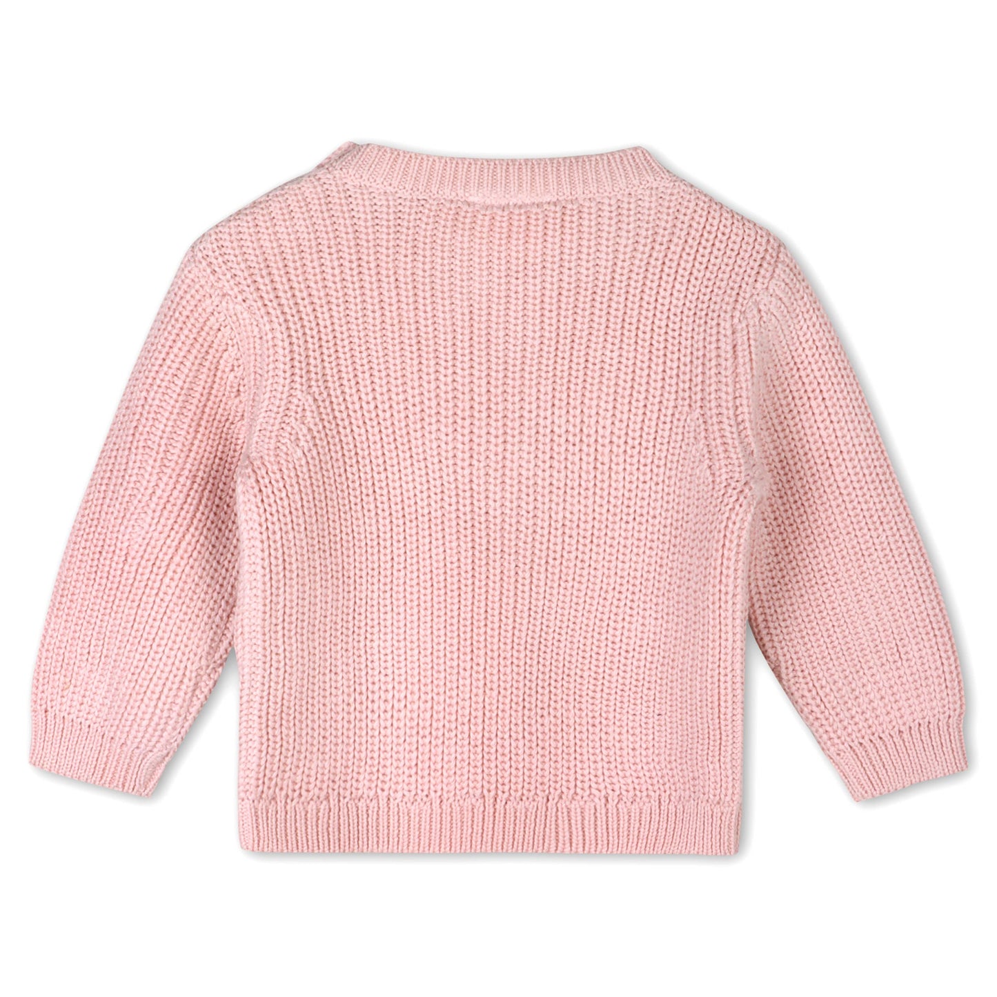 Love Embroidered Chunky Knit Baby Sweater (Organic)
