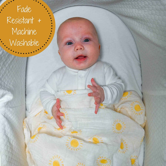 LollyBanks - Beautiful Day Baby Muslin Swaddle Blanket