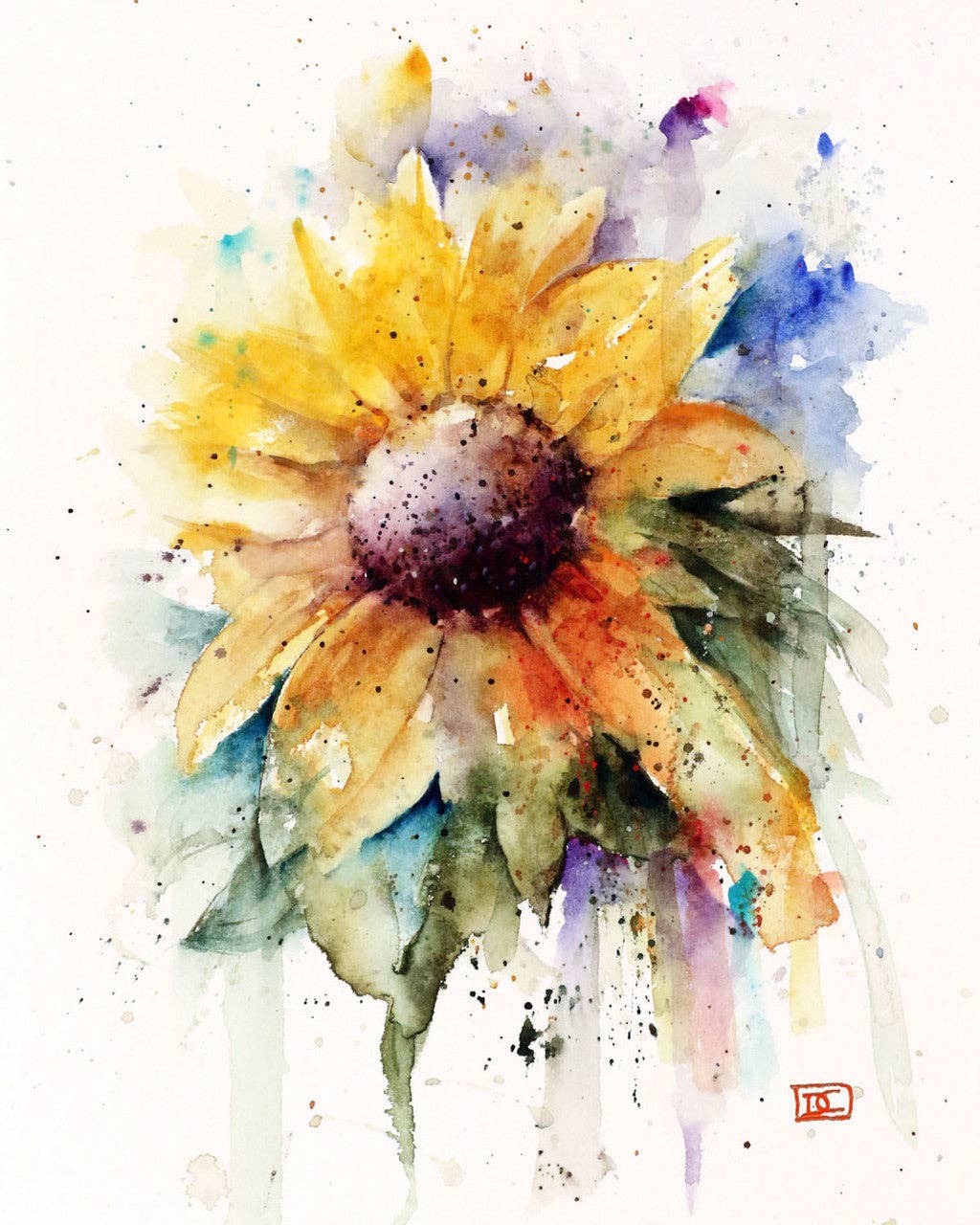5 x 7" Greeting Card 'SUNFLOWER'