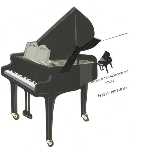 Piano greeting card