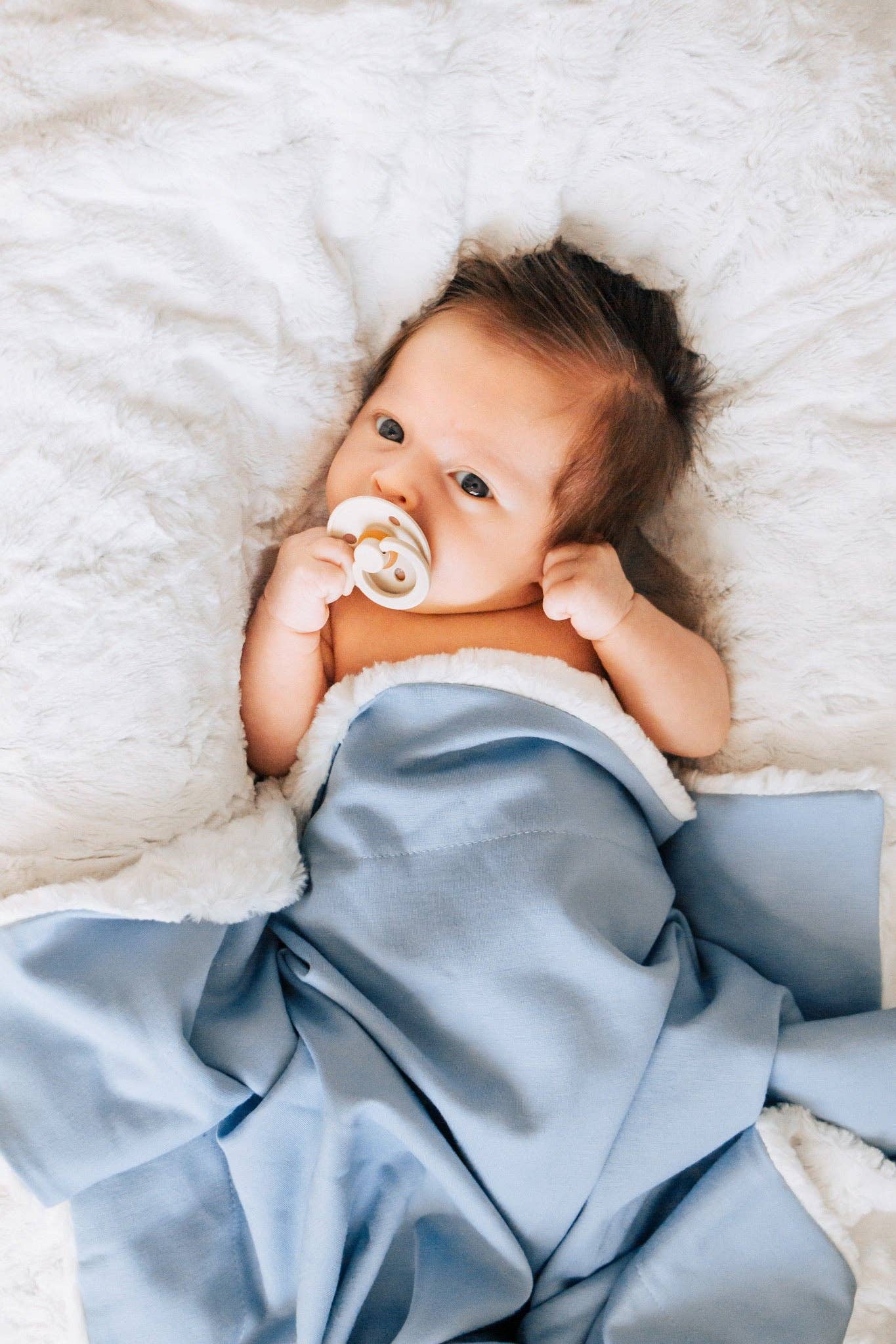 Cozy Weighted Baby Blanket - Steel