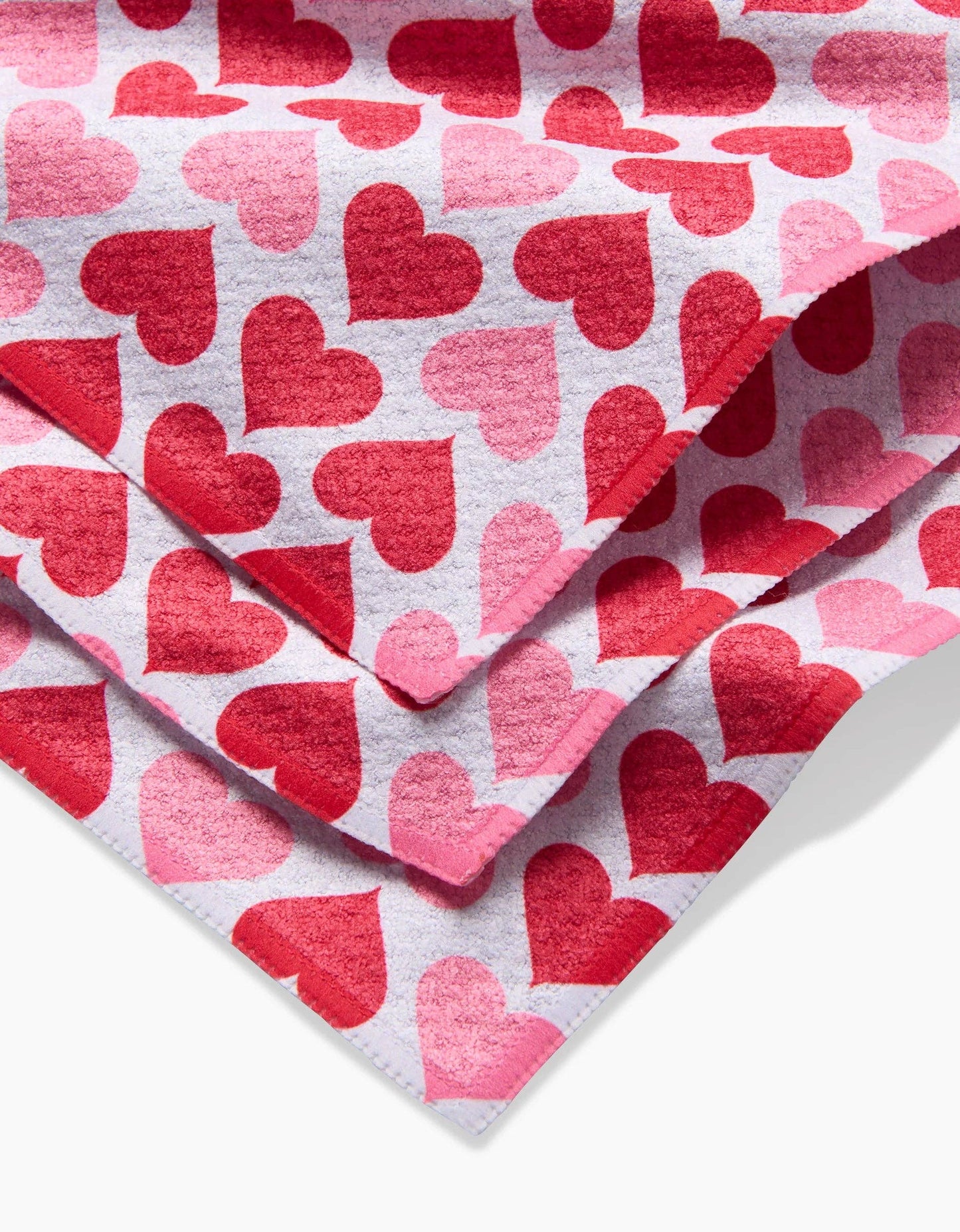 Geometry - Blushing Hearts Dishcloth Set